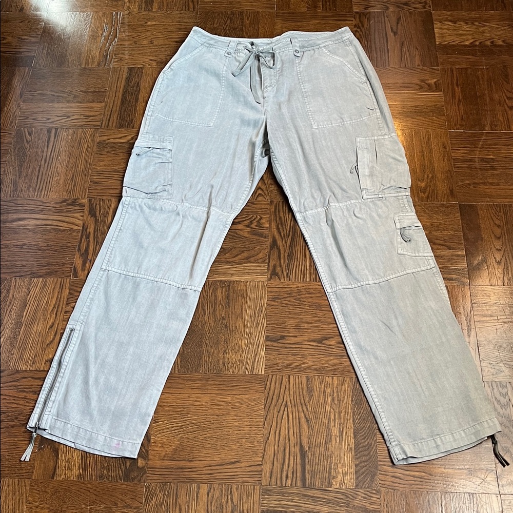 Sundance Gray Tencel Cargo Pants